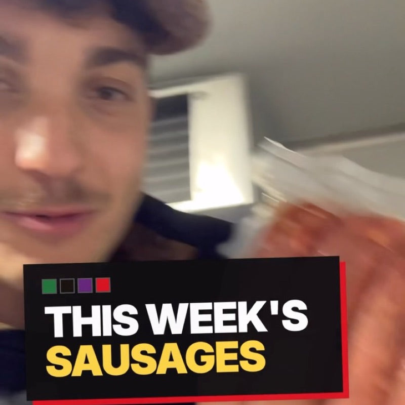 4 sausage combinations! All the beef comes from one animal nose to tail. @esk.beef