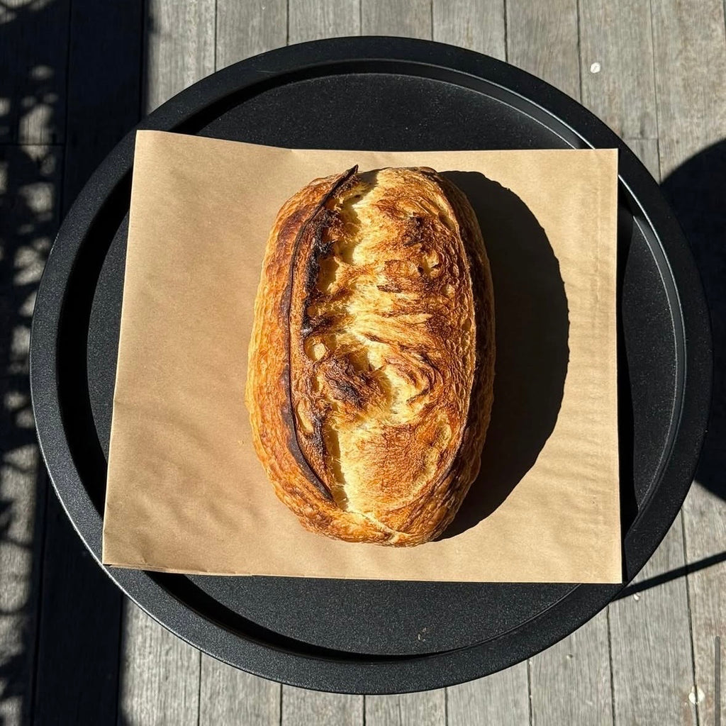 Austin Baking Co organic white sourdough, baked in Newstead